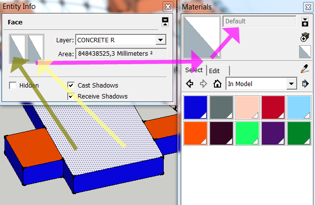 SketchUp - Layer "CONCRETE R"