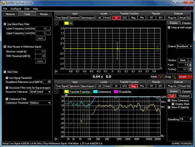 Spectrally Selective Accumulation Filter (Black Color Scheme)