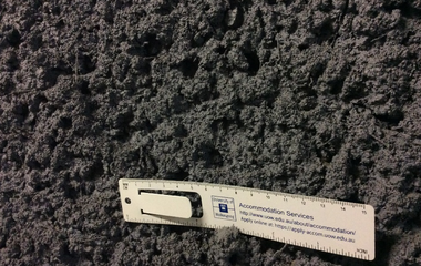 AFMG EASE Emergency sound system design for WestConnex road tunnel. Sprayed concrete on walls.