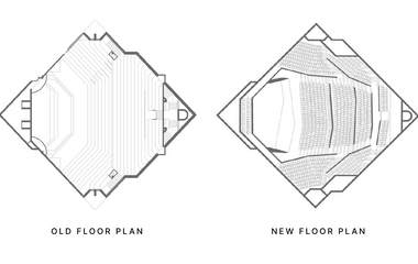 Acoustic design of Lithuanian State Symphony Orchestra Hall. Floor Plan.